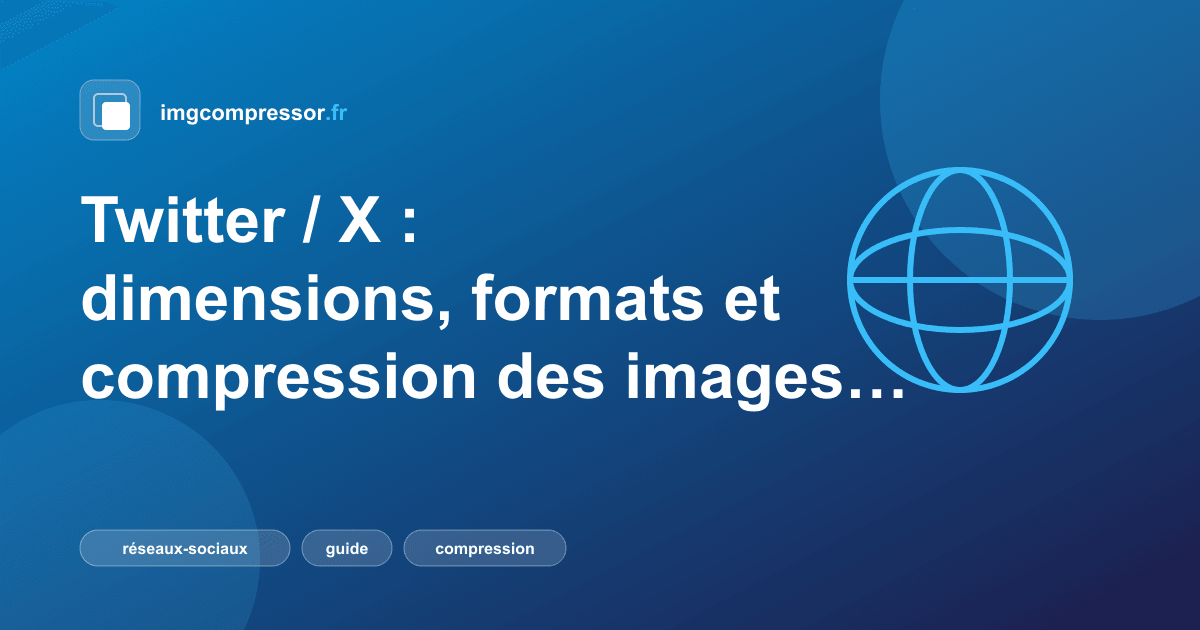 Illustration : Twitter / X : dimensions, formats et compression des images en 2026